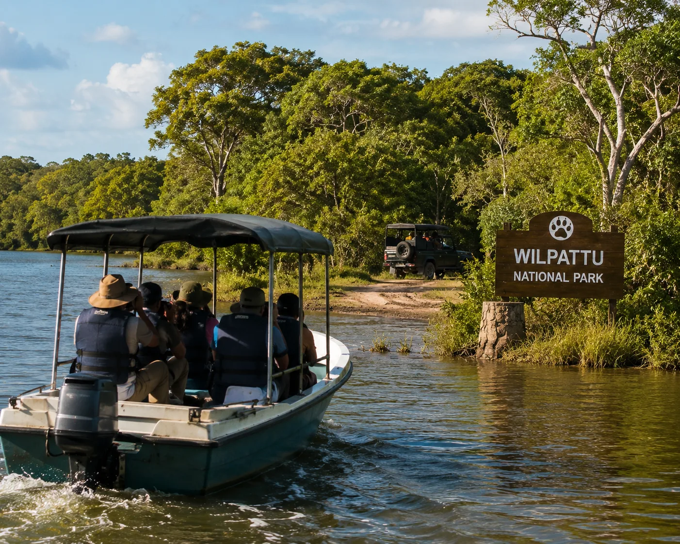 Visit Wilpattu National Park by boat